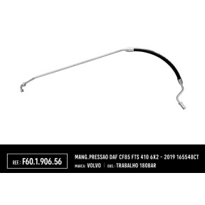 Mangueira de Pressão Direção Hidráulica DAF CF85 FTS 410 6X2 165548CT - 2019