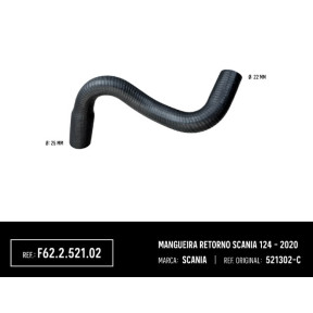 Mangueira de Retorno Direção Hidráulica Scania 124 - 2020